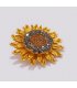 XSB158 - Yellow Sunflower Saree Brooch